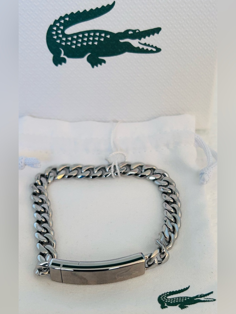 Lacoste
Men's Stainless Steel Box Magnetic Curb Chain Bracelet